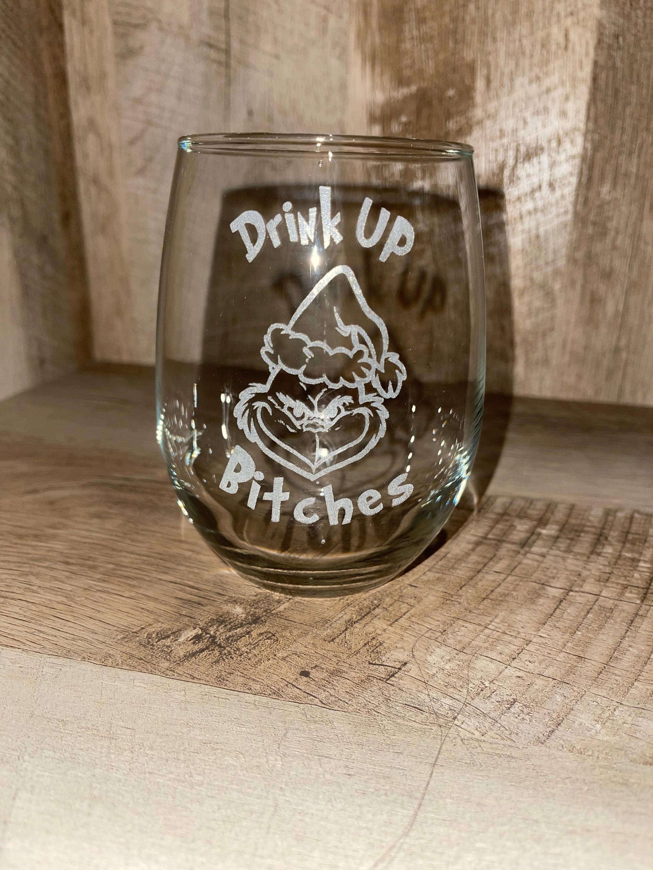 Drink up Witches Glitter Cup Your Choice of Wine Glass or Tumbler